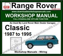 Range Rover Classic Workshop Service Repair Manual Download